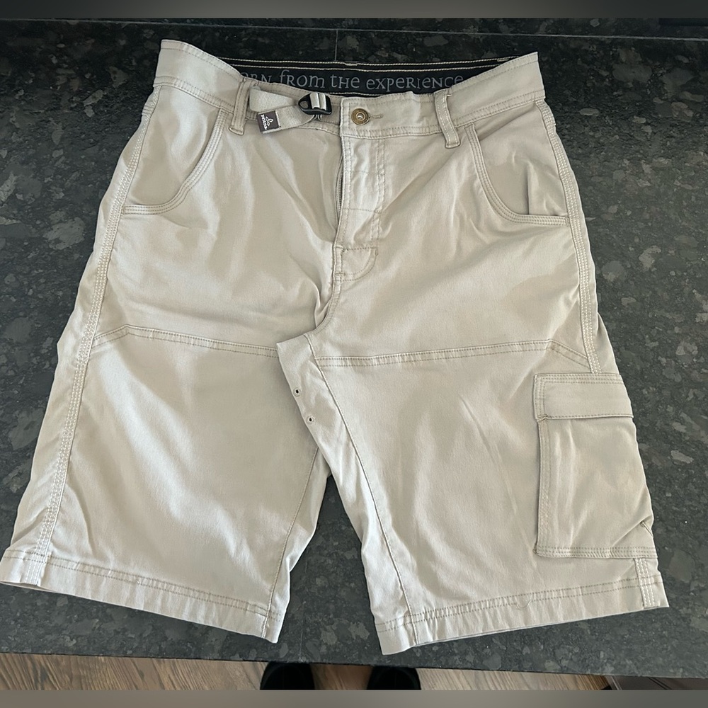 Men's PrAna Stretch Zion™ Shorts in Light Khaki